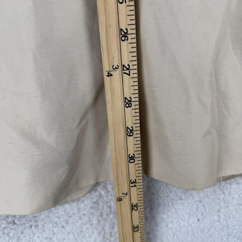 Banana Republic Blazer Mens 40R Beige Cotton Linen 3‎ Button Sport Coat Jacket
